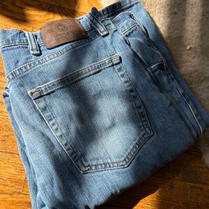 VTG Wrangler denim jeans 36 x 32 distressed but great condition 99% cotton